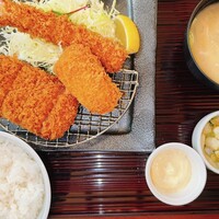 とんかつ まい泉 青山本店 - 黒豚とんかつと海鮮ミックスフライ膳