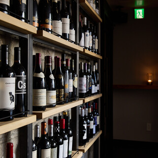 We offer a wide variety of sommelier-selected wines and rare whiskeys.