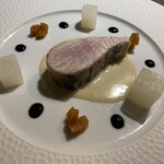 ビストロ ウエノ ニバンチョウ - 山口県産サワラの低温ソテー　シャンパンソース