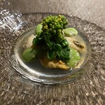 ビストロ ウエノ ニバンチョウ - つぶ貝と菜の花とそら豆のナージャ