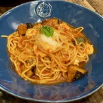 BIODYNAMIE - モッツァレラと揚げナスのパスタ（1188円）