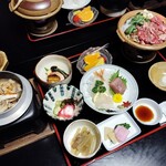 かねがや - 夕食膳(すき焼き)