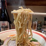 麺壱 吉兆 - 中華そば・煮玉子　青竹打ちちぢれ麺