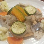 キッチン ブルー グローブ - クリーム・ド・シャンピニオンソースは、固めなソース