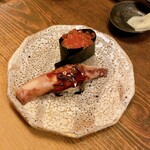 紀文寿司 - いくらと煮いか