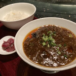 中国料理 翆陽 - マーボー茄子  梅ザーサイ