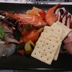 わたなべ精肉店 - 前菜の7種盛り合わせ1380円
