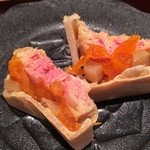 神保町 傳 - フォアグラ、いぶりがっこ、干し柿