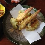 ながい - 天ぷら御膳の天ぷらです。