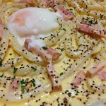カルボナーラうどん 