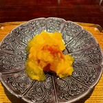 割烹 西むら - 自家製滑らかアイス　自家製せとかゼリーソース　苺