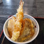 十六文亭 - ミニ天丼
