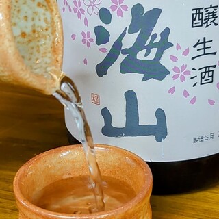 The owner also loves Japanese sake.