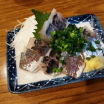 タカマル鮮魚店 - 鯵の刺身