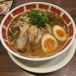 バーミヤン 高崎高関店 - 味噌ラーメン  チャーシュー極薄 もやし 多い 