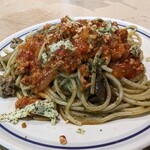 関谷スパゲティ EXPRESS - 茄子とサルチャッシャのトラパネーゼ