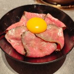 しゃぶらく亭 - ローストビーフ丼1000円