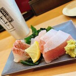 Kaitenzushi Edokko - ほろ酔いセットの刺身