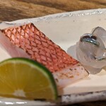 Shiote - 「細魚糸づくり・金目鯛」