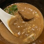 中華蕎麦 とみ田 - つけだれにチャーシュー