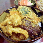 みやこ - ミニ天丼。