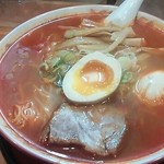 高松 - 赤い中華そば 600円 麺大盛り100円