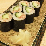 寿美鈴 - 梅にゅうり巻　３３０円　　かんぴょう巻　３００円