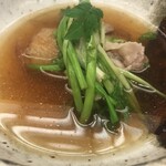 京都和久傳 - イノシシ・海老芋・芹　炊き合わせ　(蘇芳)