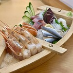 Kyoushoku Washoku Irodori Koshitsu Izakaya Temari Kawasaki Ekimaeten - 刺身・豪華盛り 特上