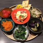 小江戸川越 風鈴酒場 - 野菜のおばんざい（1,672円）