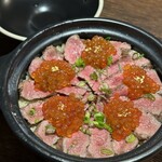 Sumibiyakiniku Misamo - いちぼといくらの土鍋ごはんハーフ