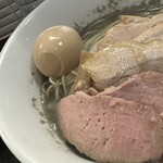 Ramen Ya Sutei Gorudo - 煮干しそば+味玉チャーシュートッピング（UP）