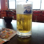 旦那が、飲んだ生ビール（中）480円(#^.^#)