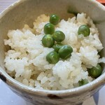 御料理 竹寳 - えんどう豆ご飯