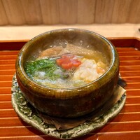 日本料理 かしづき - 伊勢海老　蓮根の擂り流し　小鍋仕立て