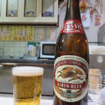 お好み焼プラザ - 瓶ビール（キリンラガー）450円