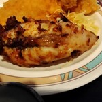 市場食堂 よし - よし定食のふぐの唐揚げ、大正海老のフライ