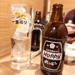 鳥良商店 - ホッピー　2杯目の焼酎の量が多いです