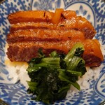 烈志笑魚油 麺香房 三く - 角煮丼♪