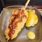 レストラン キャロッツ - 牛の串カツ