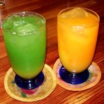 雪花菜 - ゴーヤジュースとパパイアジュース