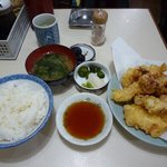 しみず食堂 - いか天定食