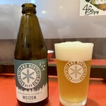 カドヤ食堂 - クラフトビール ヴァイツエン 880円（ザーサイ付き）