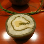 日本料理 太月 - 前菜　鮃りゅうひ巻き