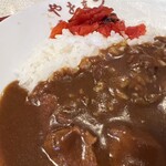 やをまつ - カレーライス(ご飯少なめ)