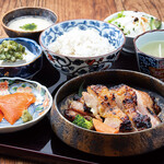 Young chicken Sendai miso grilled set meal