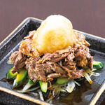 Beef tongue tendon ponzu sauce