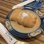 出入橋きんつば屋 - あべかわ餅¥600- 高級きなこの大サービスがすごい