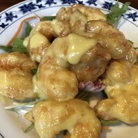 横浜中華街 重慶飯店 本館 - 海老のマヨネーズソース(アップ)