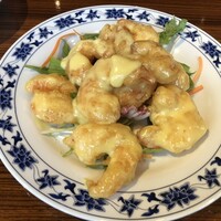 横浜中華街 重慶飯店 本館 - 海老のマヨネーズソース